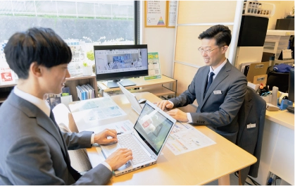 日報の記入